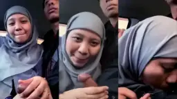 Ajirah Puspa Mengulum Penuh Nafsu Di Dalam Mobil Yang Panas