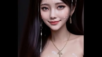 Gadis-gadis Hanfu Putih Tiongkok Hasil Animasi Ai Terselimuti Cairan Sperma, Tersenyum Malu-malu Dengan Genit