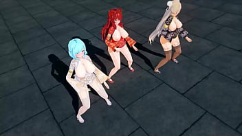 Gadis Virtual Mmd Bergoyang Hot Sambut Imlek 【kkvmd】