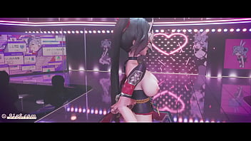 花火星穹铁道：3d国漫魅惑裸舞，抖音风mmd撩人少女激情演绎