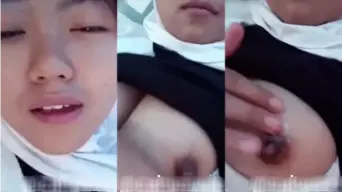 Gadis Sma Berjilbab Putih Menggoda Di Ometv