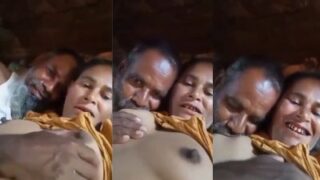 Kakek Tua Menikmati Hisapan Payudara Wanita Desi Yang Menggairahkan