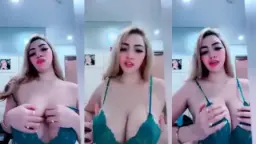 Ichaayu Menggoda Dengan Kutang Hijau Yang Menggairahkan