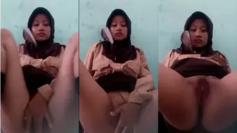 Bocil Pramuka Lagi Colmek Di Kelas, Sampe Basah Banget.