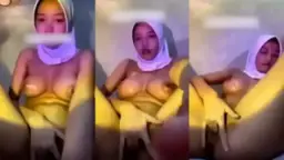 Panya Jilbab Putih Ngecol Sambil Meringis, Nikmat Banget