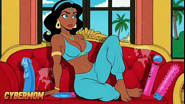 Putri Jasmine Punya Kontol Gede Tumbuh Di Antara Pahanya. Dongeng Arab Kartun Khusus Dewasa.